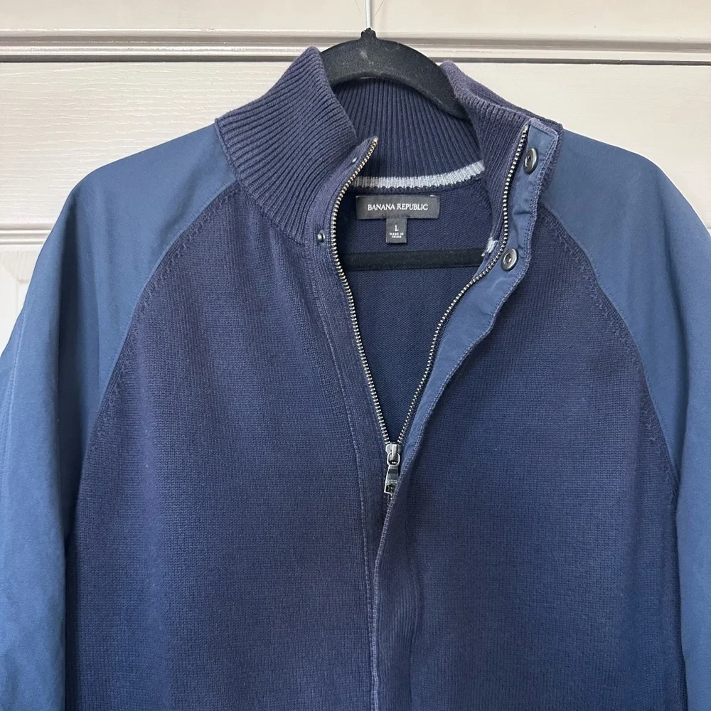 Banana Republic Dark Blue Bomber Jacket